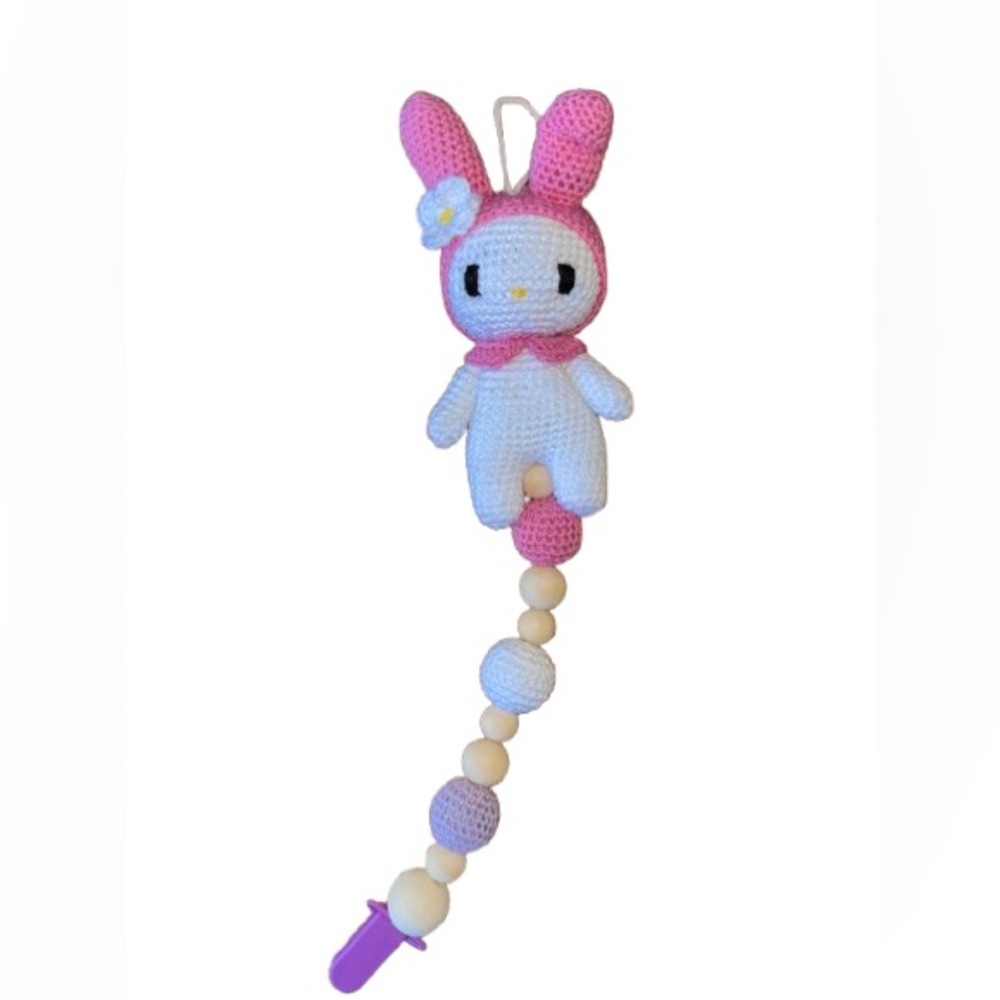 Hello Kitty “Melody” Pacifier Holder/ Stroller Toy